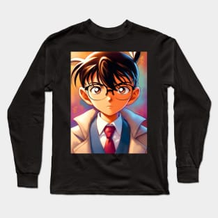 Unleash the Mystery: Detective Conan-inspired Anime Fashion for Sleuth Enthusiasts! Long Sleeve T-Shirt